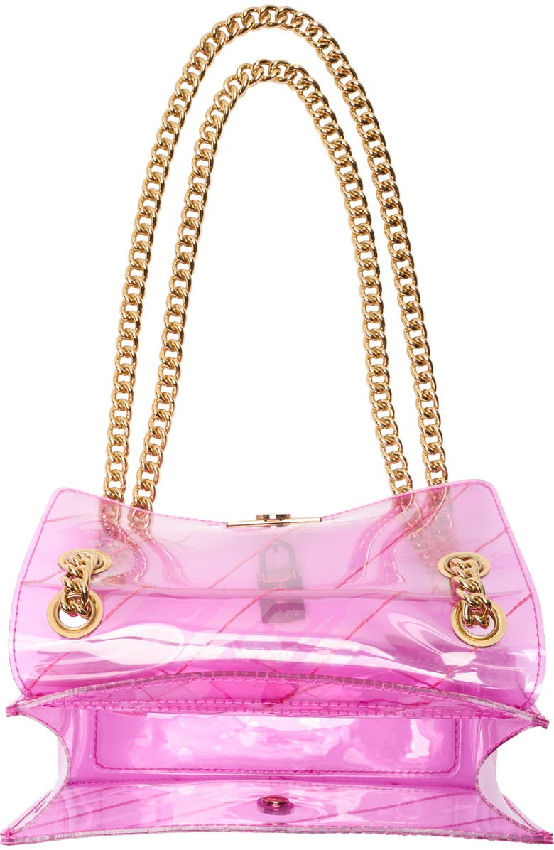 Kurt Geiger London Mini Brixton Clear Crossbody Bag, Alternate, color, Bright Pink