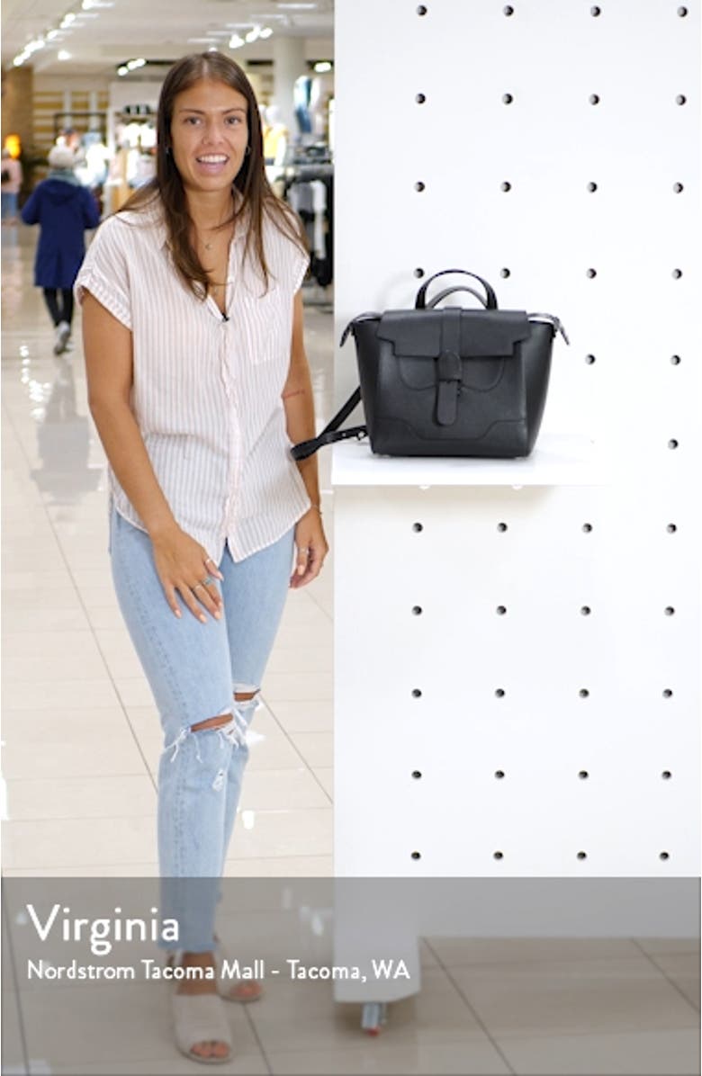 Medium Maestra Pebbled Leather Convertible Satchel, sales video thumbnail