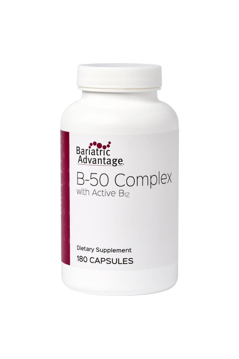 Vitamin B50 Complex High-Potency Easy-Digest Mini Capsules 180 Count, Main, color, None