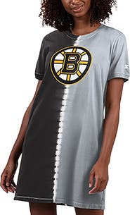 STARTER Women's Starter Black Boston Bruins Ace Tie-Dye Sneaker Dress