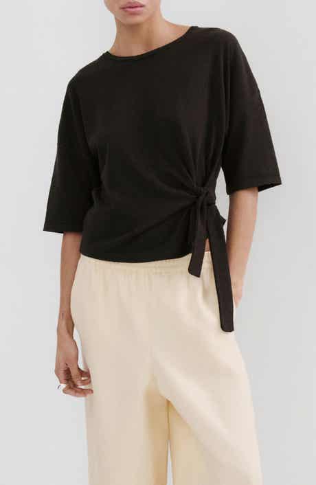 Bow Short Sleeve Sweater