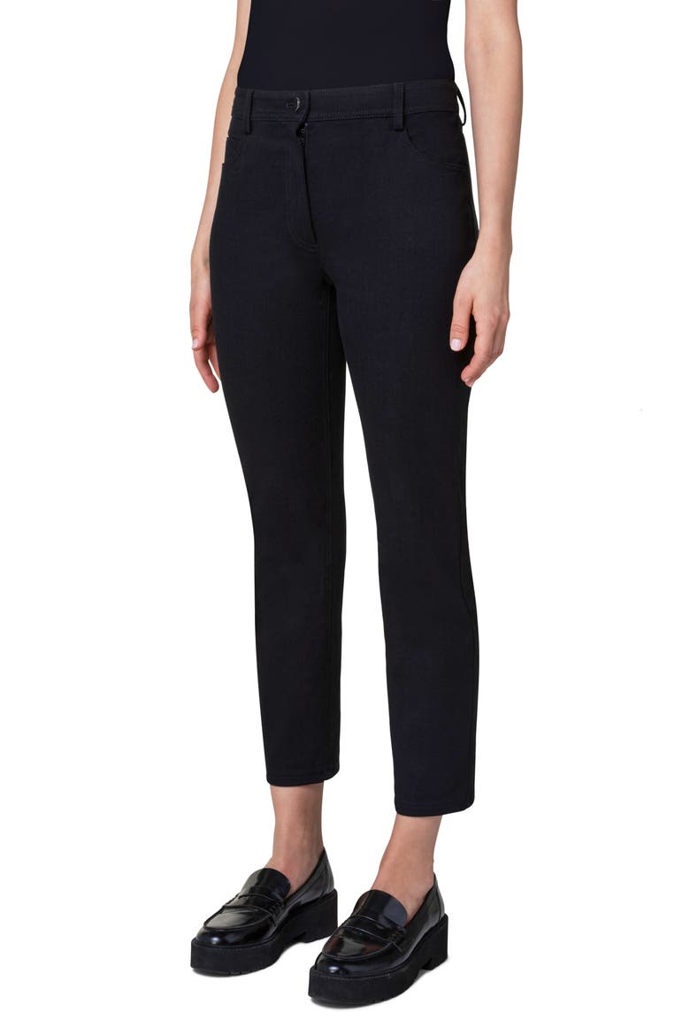 Maru Ankle Tapered Leg Jeans, Alternate, color, BLACK
