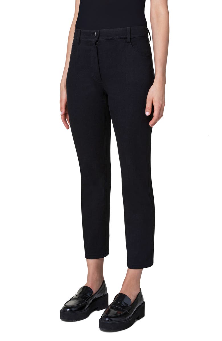 Akris punto Maru Ankle Tapered Leg Jeans, Alternate, color, Black