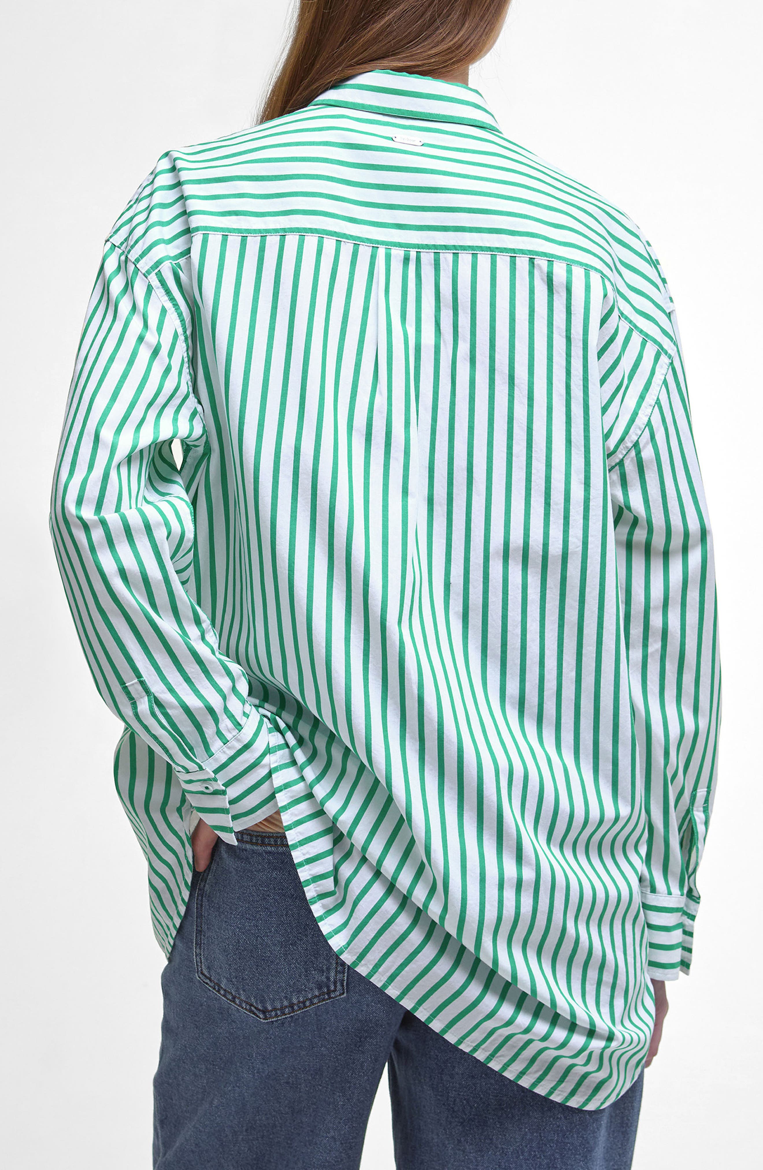 Nicola Stripe Cotton Button-Up Tunic - image 2