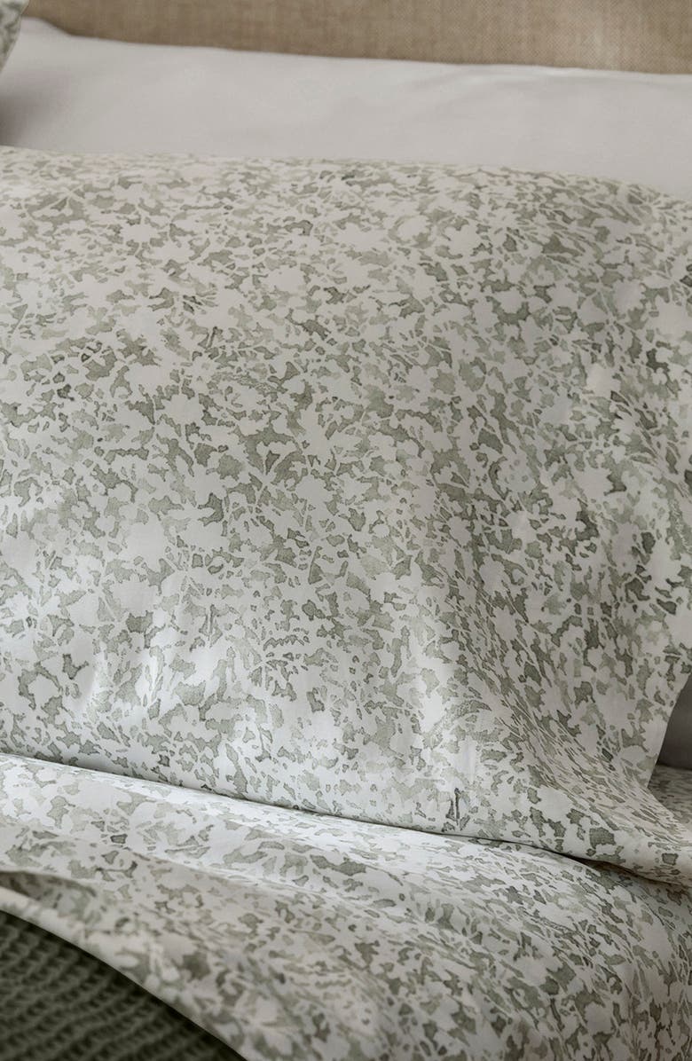 Boll & Branch Signature Garden Print Hemmed Organic Cotton Set of Pillowcases, Alternate, color, Meadow