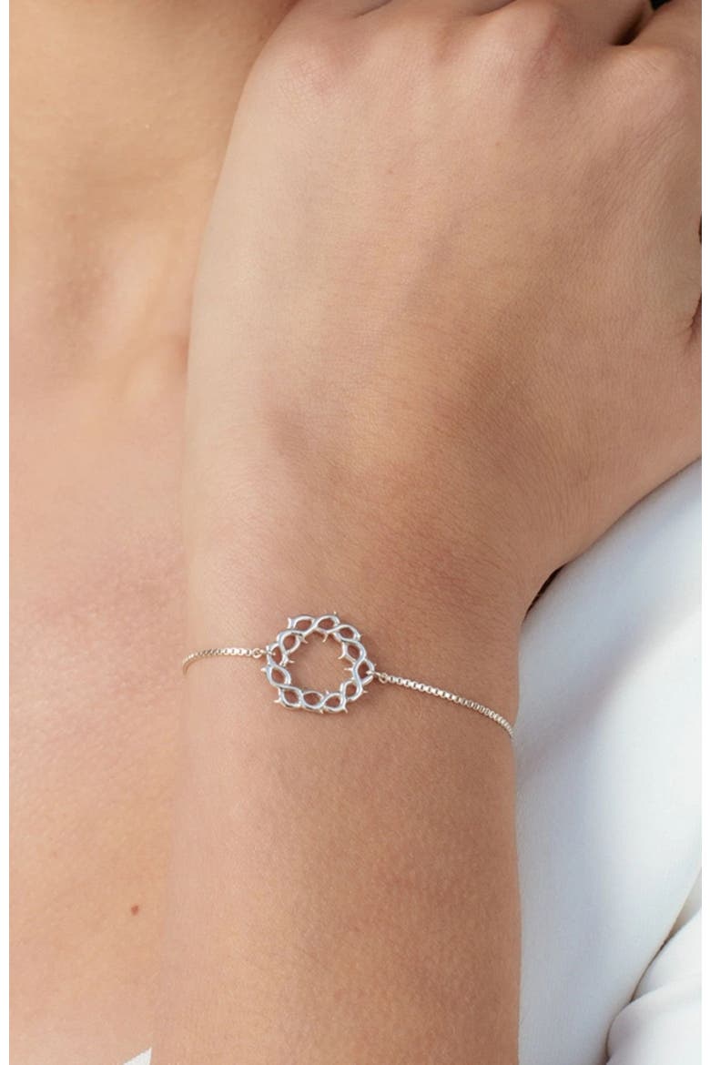 Crown Of Thorns Bracelet, Alternate, color, Sterling Silver