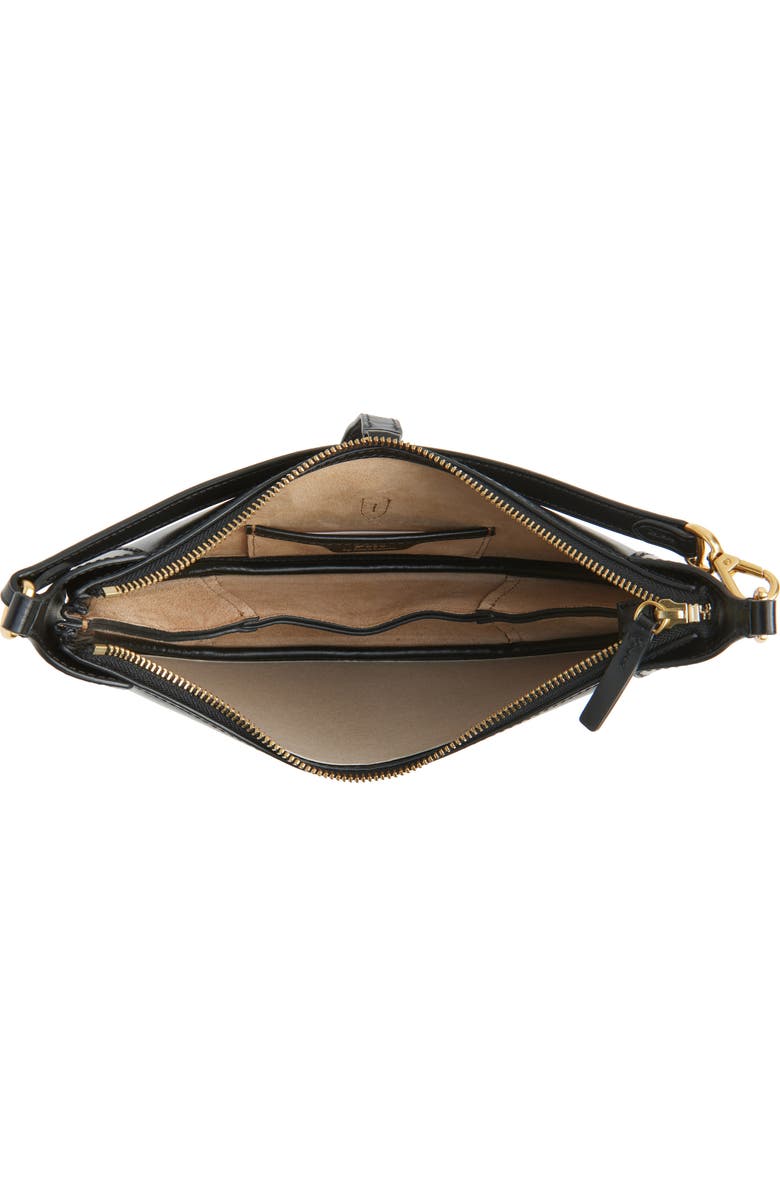 Polo Ralph Lauren Mini Polo ID Leather Shoulder Bag, Alternate, color, Black