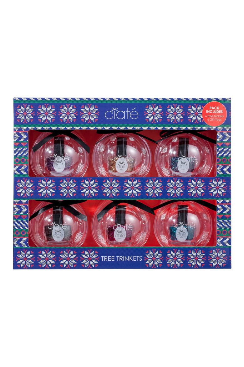 'Tree Trinkets' Mini Paint Pot Set, Main, color, CHRISTMAS BAUBLES