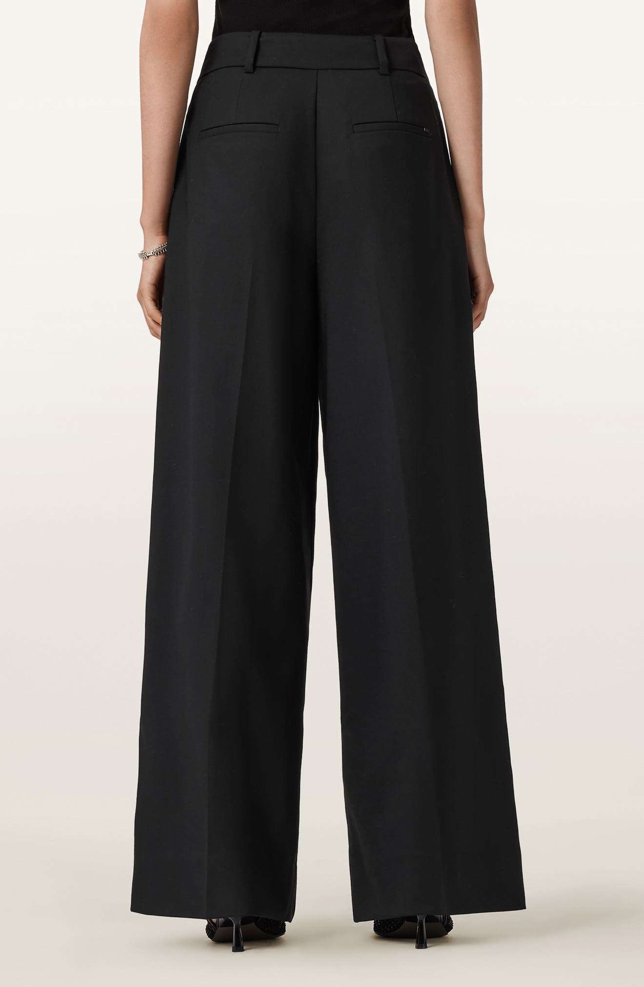Noa Stretch Wool Blend Wide Leg Pants - image 2