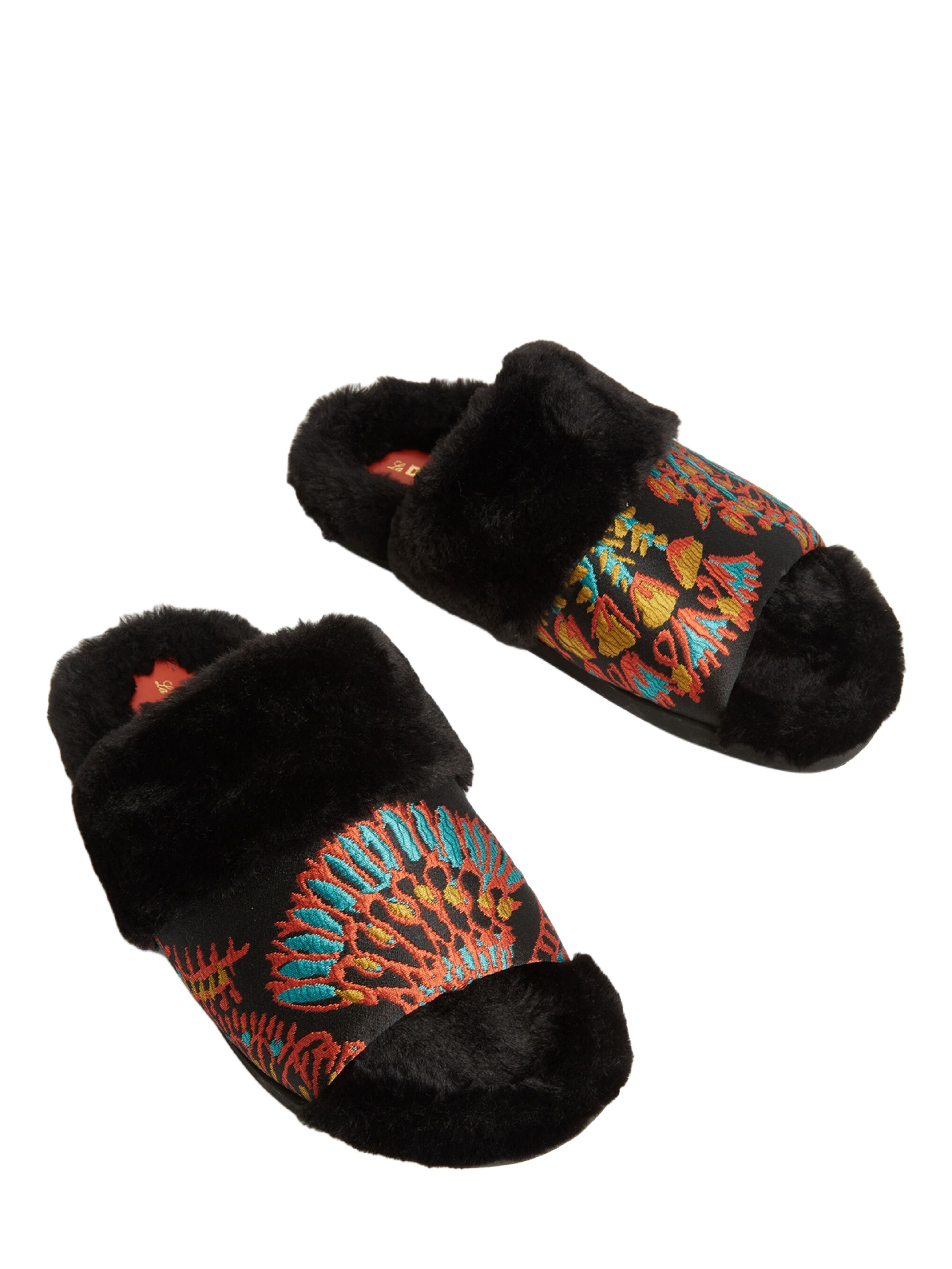 La DoubleJ Winter Slide Jacquard Sicomore Black, Alternate, color, Jacquard Sicomore Black