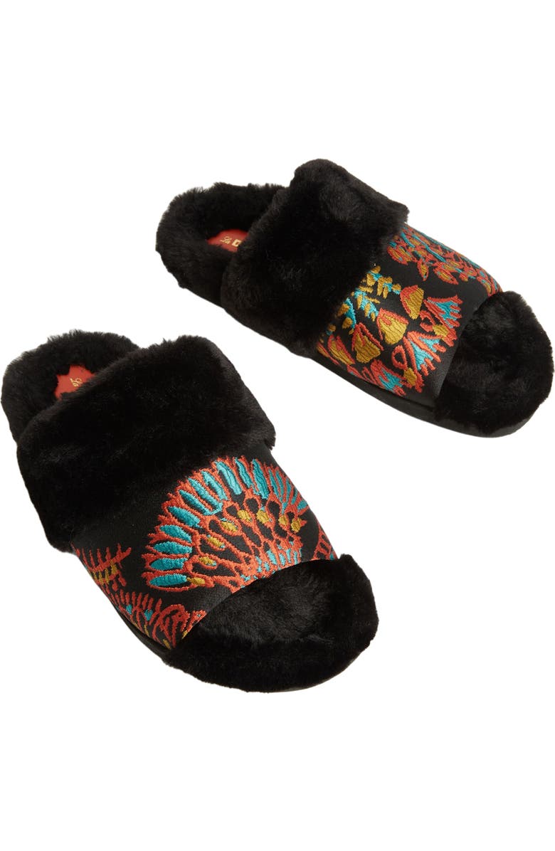 La DoubleJ Winter Slide Jacquard Sicomore Black, Alternate, color, Jacquard Sicomore Black