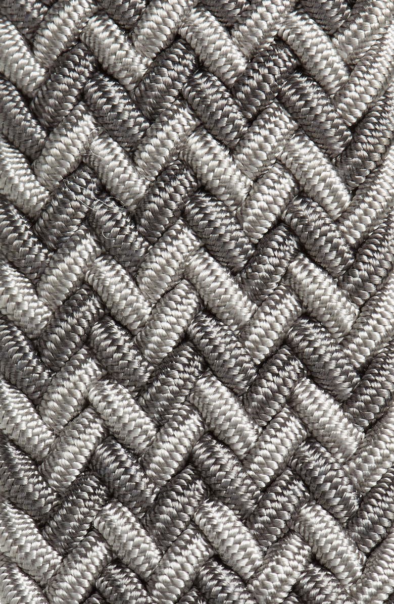 Torino Braided Chevron Stretch Belt, Alternate, color, Grey Multi