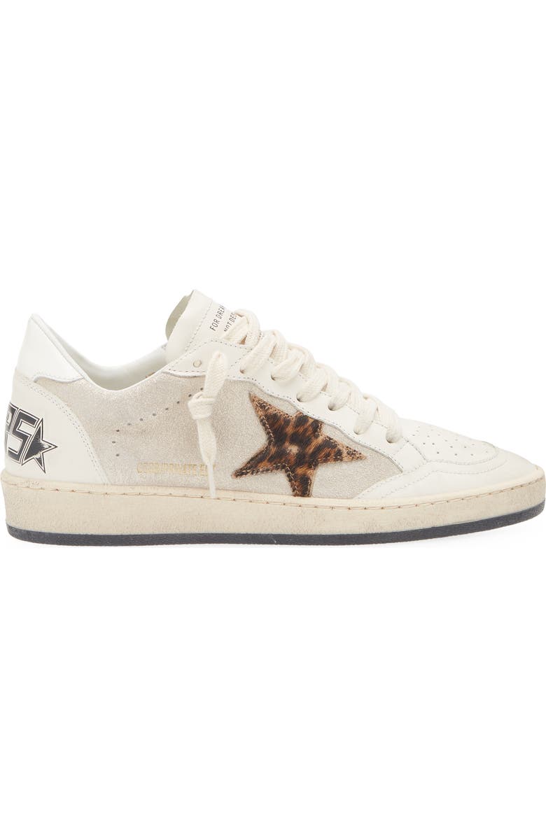 Golden Goose Ball Star Genuine Calf Hair Sneaker, Alternate, color, Platinum/ White/ Pony