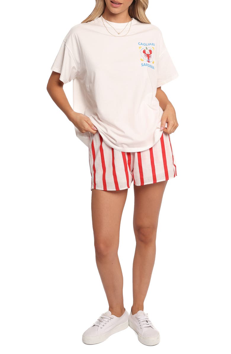 Petal & Pup Cagliari Cotton T-Shirt & Shorts Set, Main, color, Sardinia