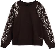 Desigual Embroidered Sleeve Sweatshirt