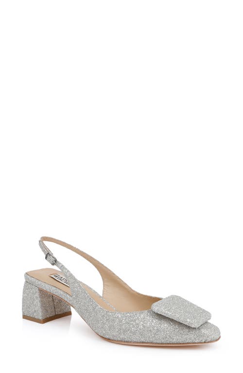 Badgley Mischka Collection Gracen Slingback Pump In Silver