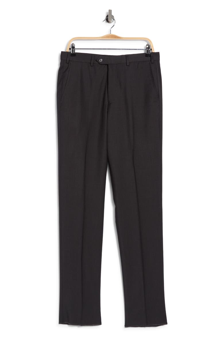 Virgin Wool Pants, Main, color, SOLID MEDIUM GREY