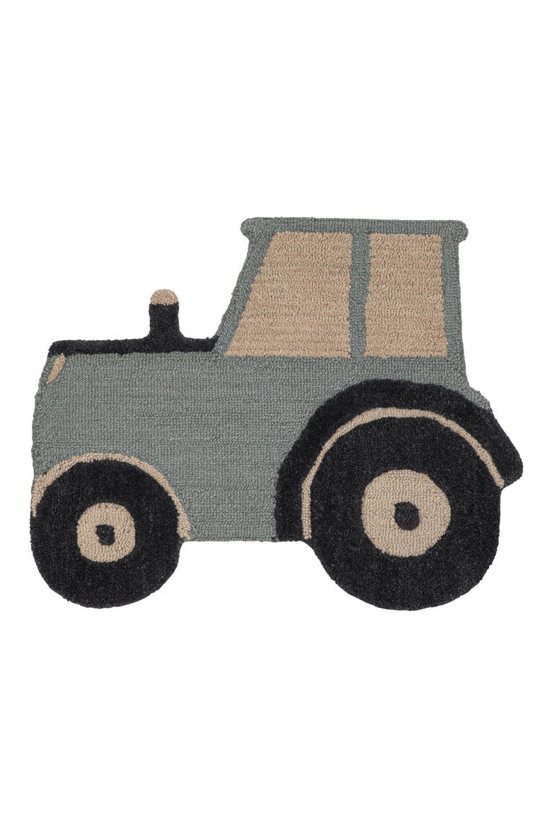 Tractor Cotton Rug, Main, color, GRAY