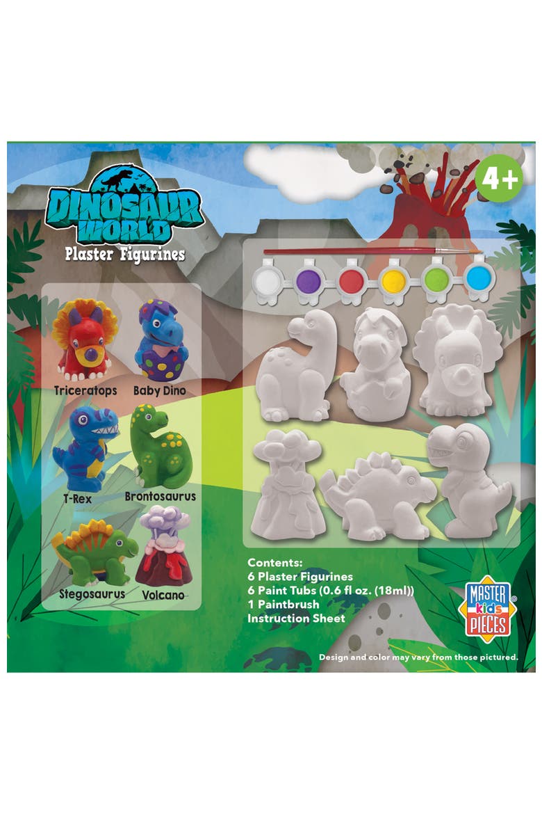 Dinosaur World Plaster Paint Set, Alternate, color, Multicolor