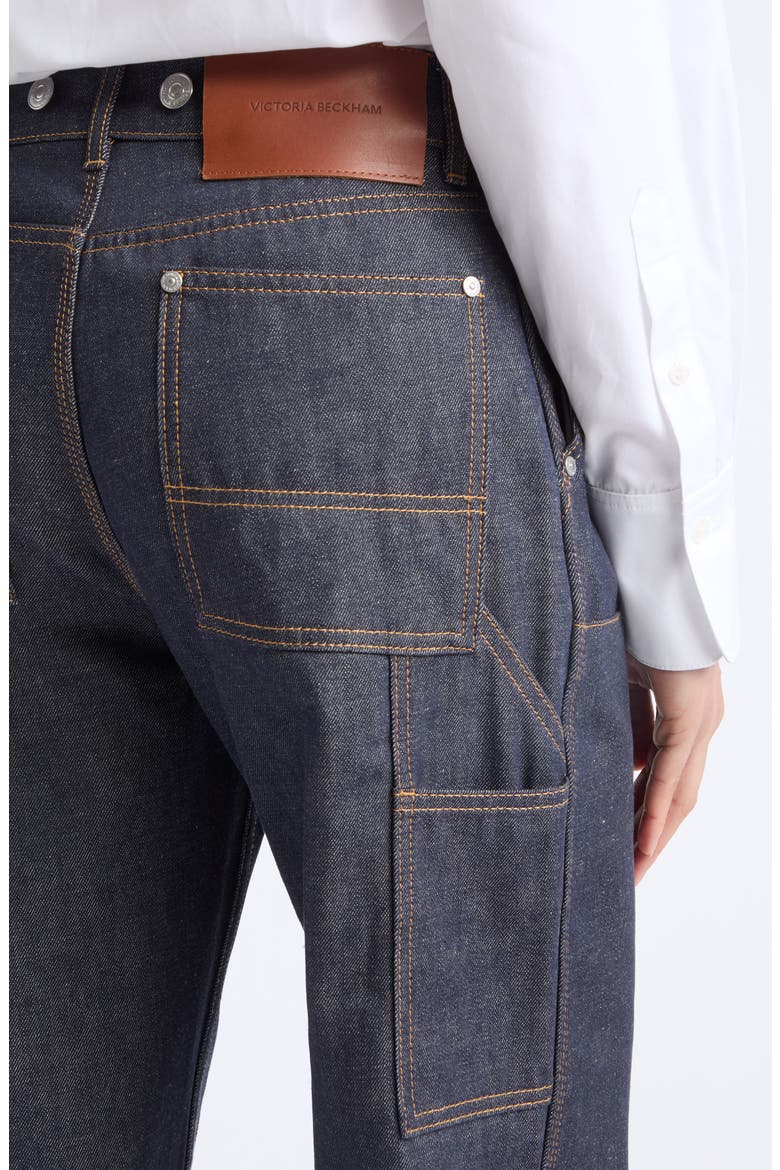Asymmetric Panelled Wide Leg Jeans, Alternate, color, INDIGO