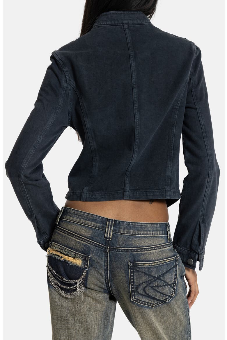 Denim Drummer Jacket, Alternate, color, BLACK