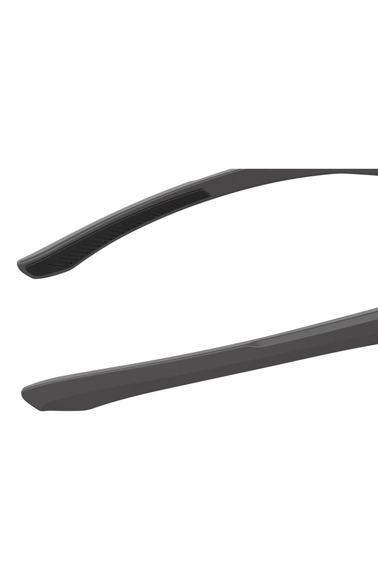 Under Armour 70mm Polarized Oversize Sport Sunglasses, Alternate, color, Grey Black