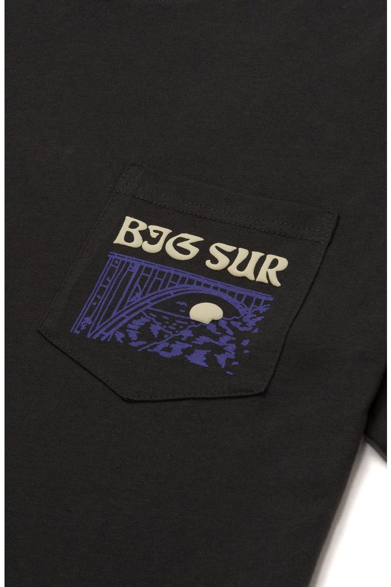 Big Sur Bridges Puff Print Pocket Tee, Alternate, color, Vintage Black