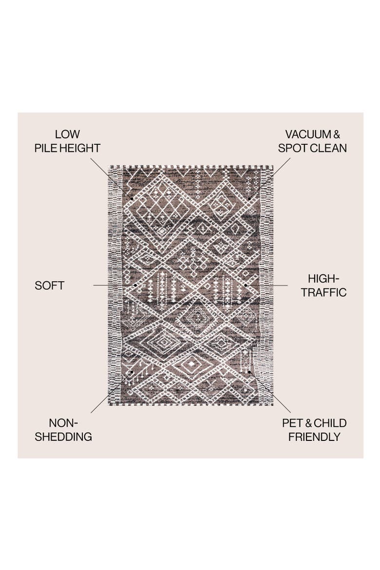 Tayri Modern  Geometric Area Rug, Alternate, color, Brown/Ivory