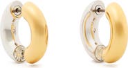 Kate Spade New York front/back huggie earrings