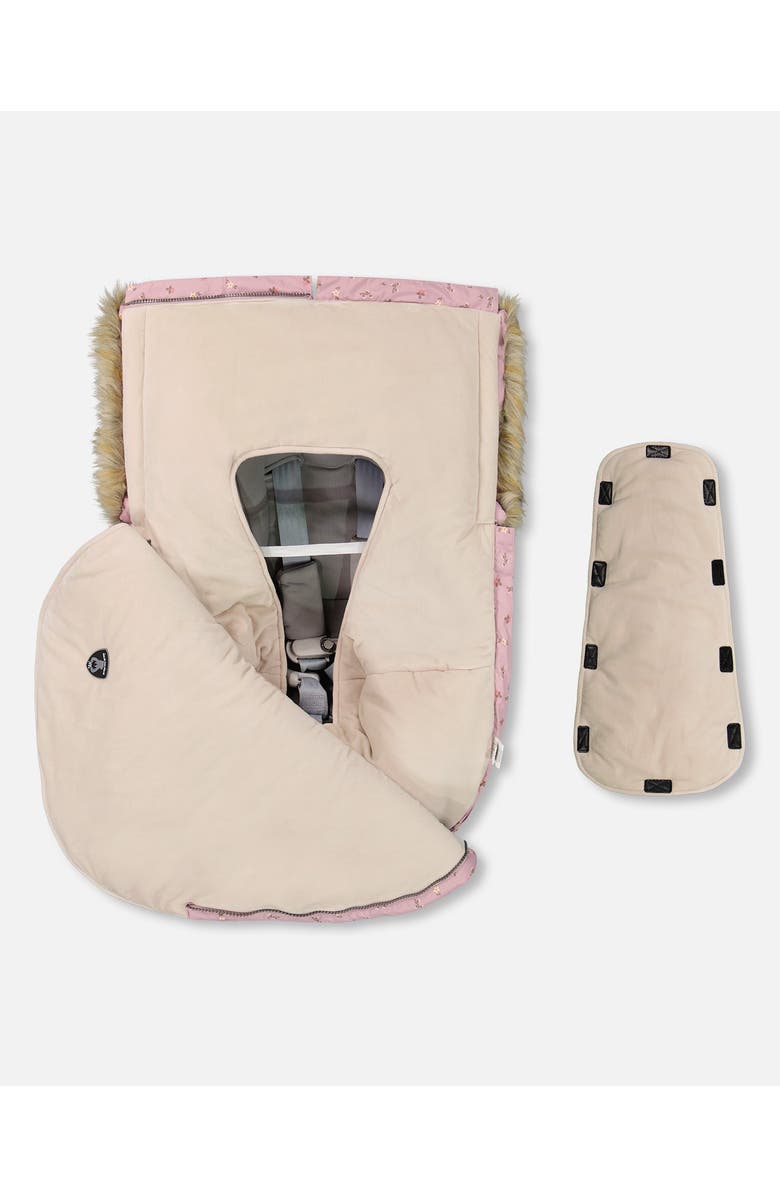 Deux par Deux Baby Girl's Baby Bunting Bag Pink Designed For Car Seat, Alternate, color,
