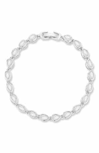Pear Cubic Zirconia Tennis Bracelet