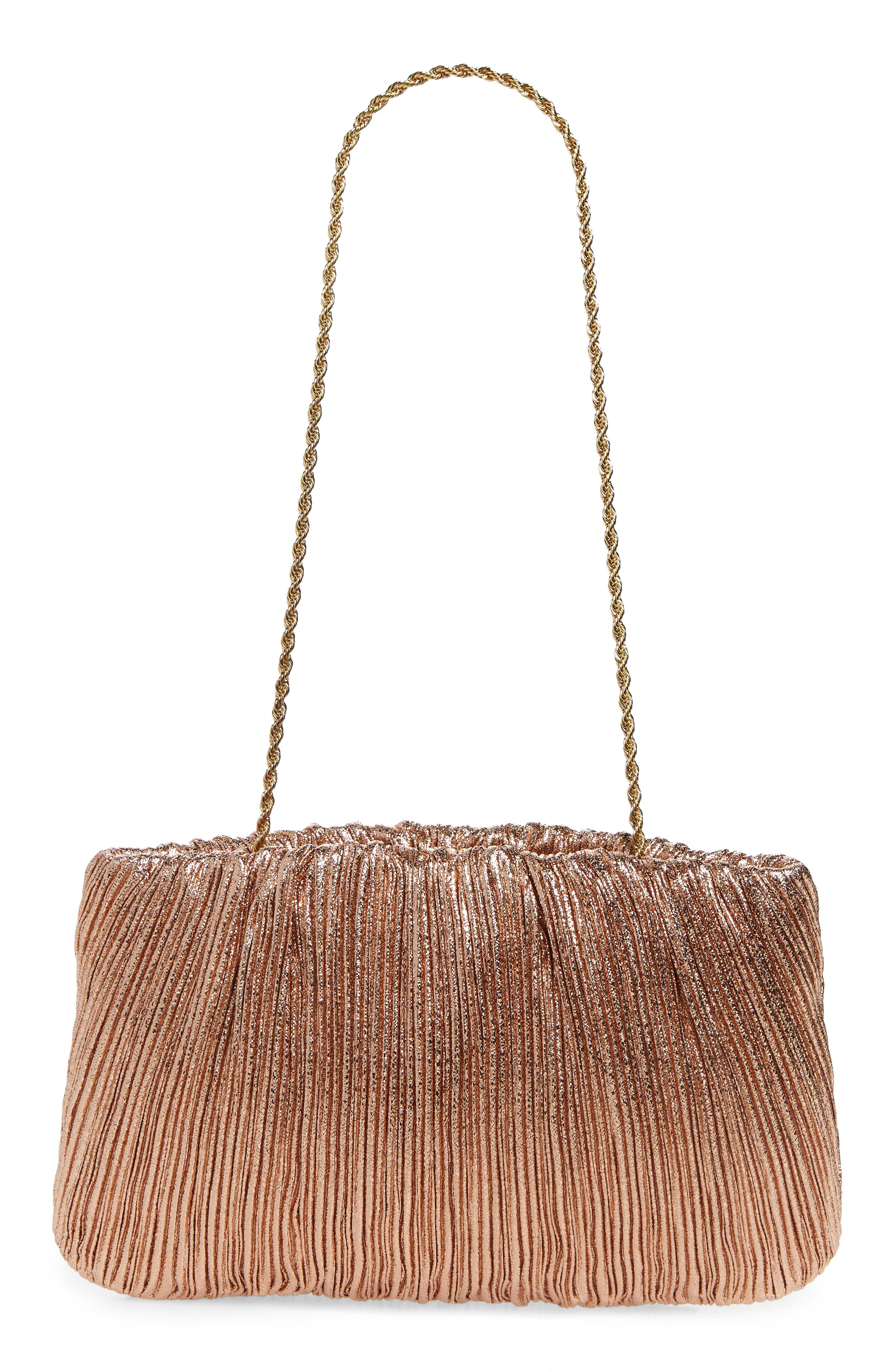 Loeffler Randall Brit Pleated Clutch, Main, color, 