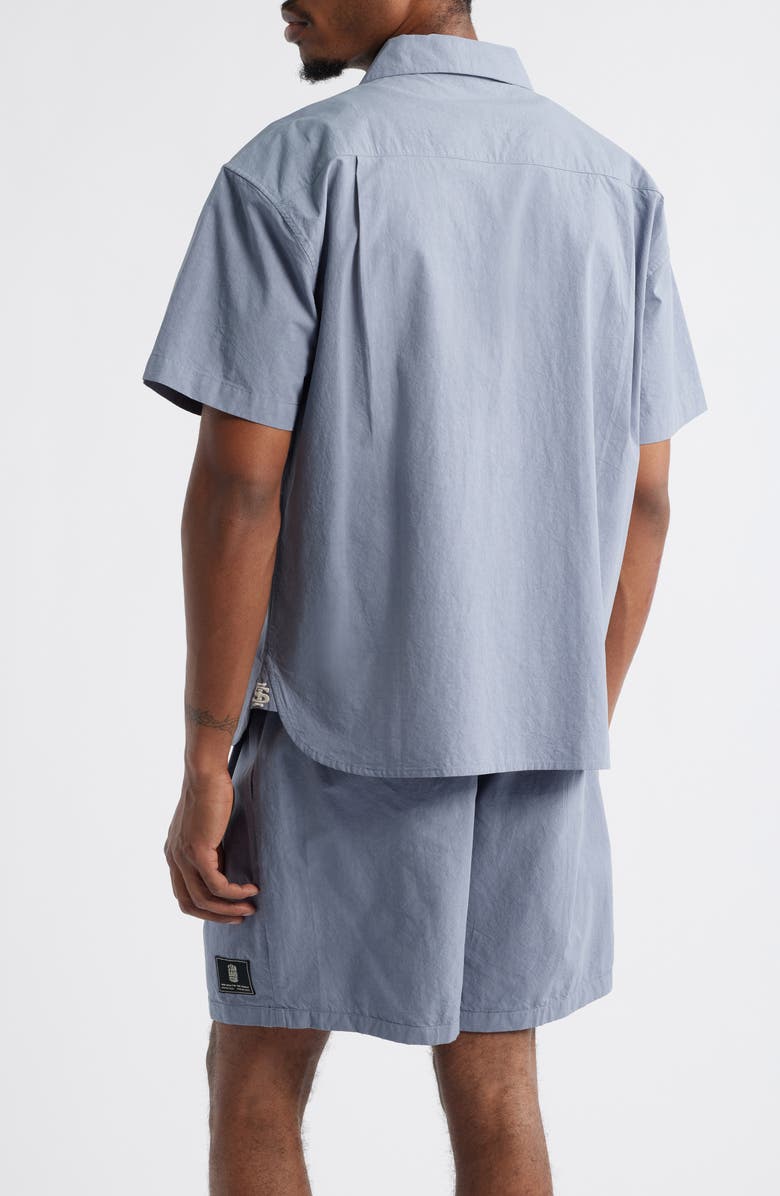 STANDARD ISSUE Relaxed Fit Camp Shirt, Alternate, color, Charcoal Forest