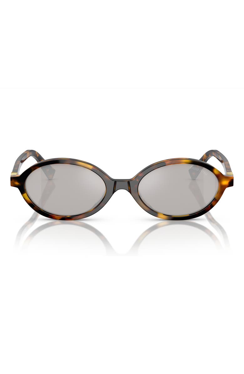 Miu Miu 50mm Oval Sunglasses, Alternate, color, 