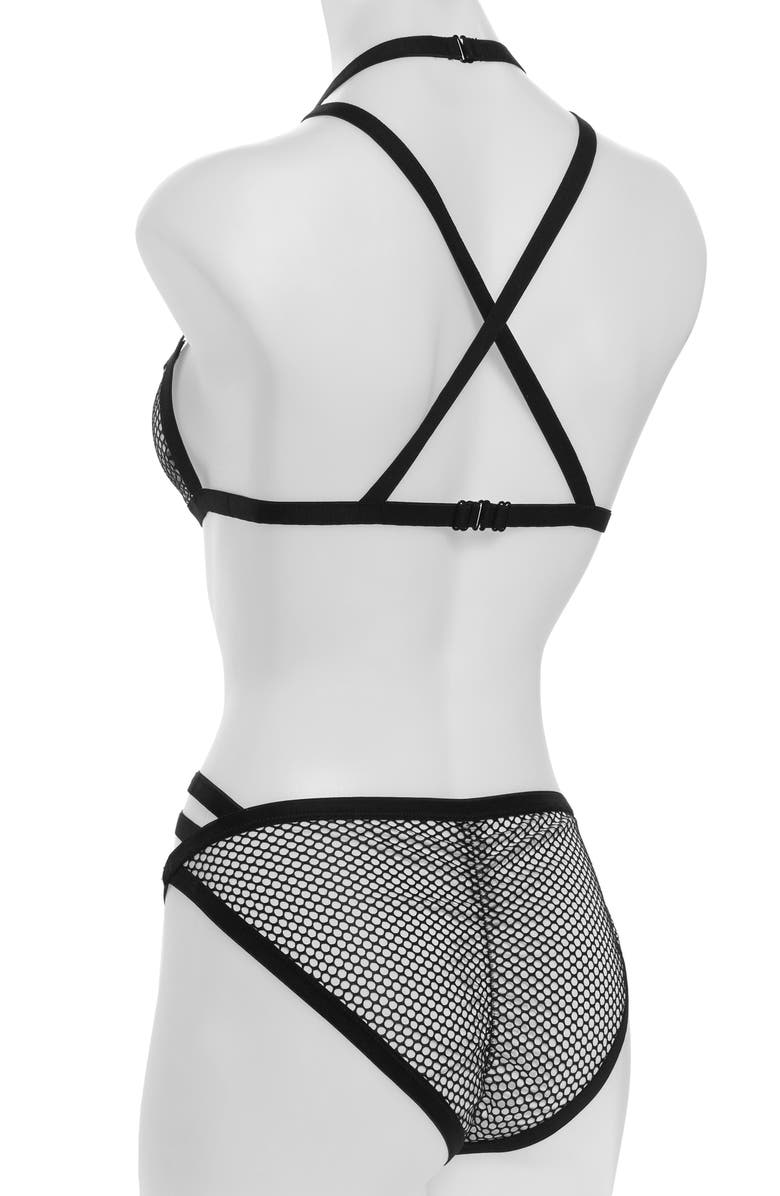 Hauty High Frequency Multi Strap Bralette, Main, color, Black