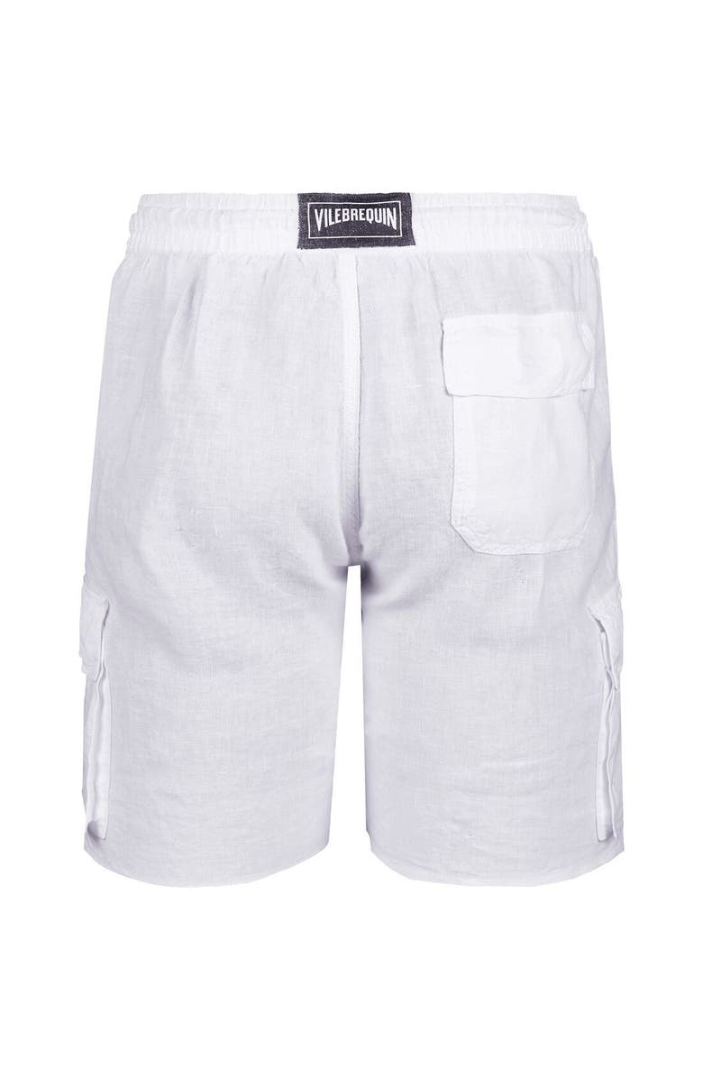 Vilebrequin Men's Linen Bermuda Cargo Pockets Shorts, Alternate, color,