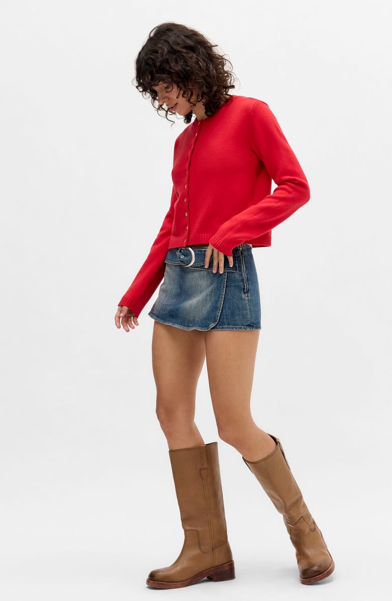 BDG Urban Outfitters Belted Denim Miniskort, Alternate, color, Denim