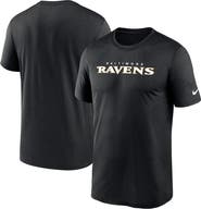 Nike Men's Nike Black Baltimore Ravens Primetime Legend Wordmark Dri-FIT T-Shirt