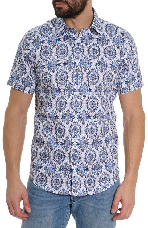 Wallpaper Print Short Sleeve Shirt