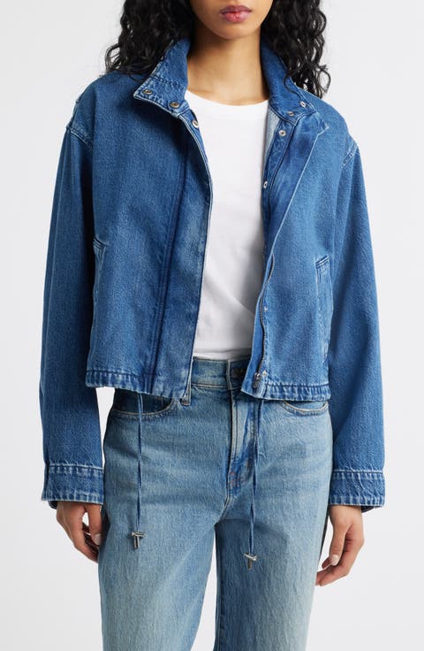 Denim Crop Field Jacket