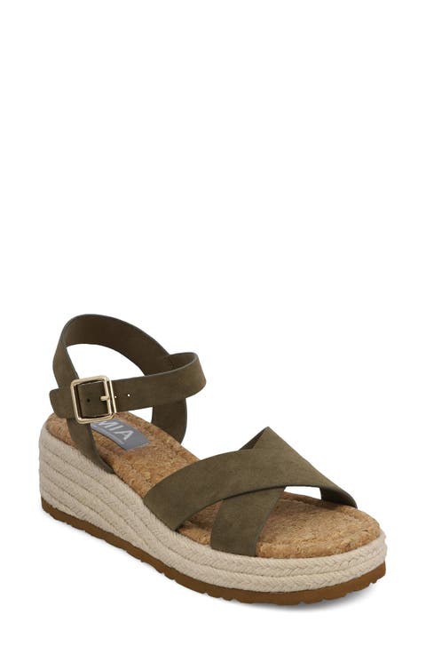 Nikky Ankle Strap Platform Wedge Sandal (Women)