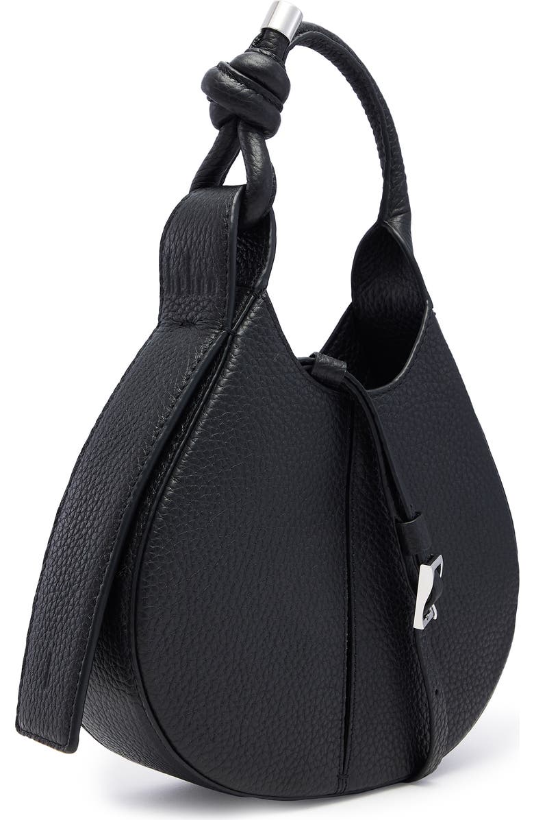 behno Mini Ina Inverted Pleat Crossbody Bag, Alternate, color, Black