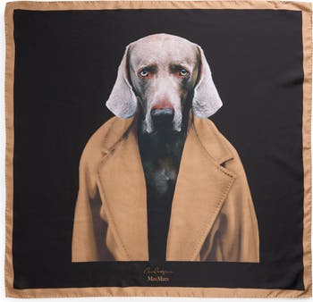 MAX MARA【関税送料込＆SALE価格】Madame Dog シルクスカーフ MAX MARA【関税送料込＆SALE価格】Madame Dog シルクスカーフ