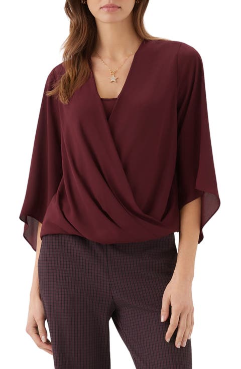 Draped Front Crossover Top