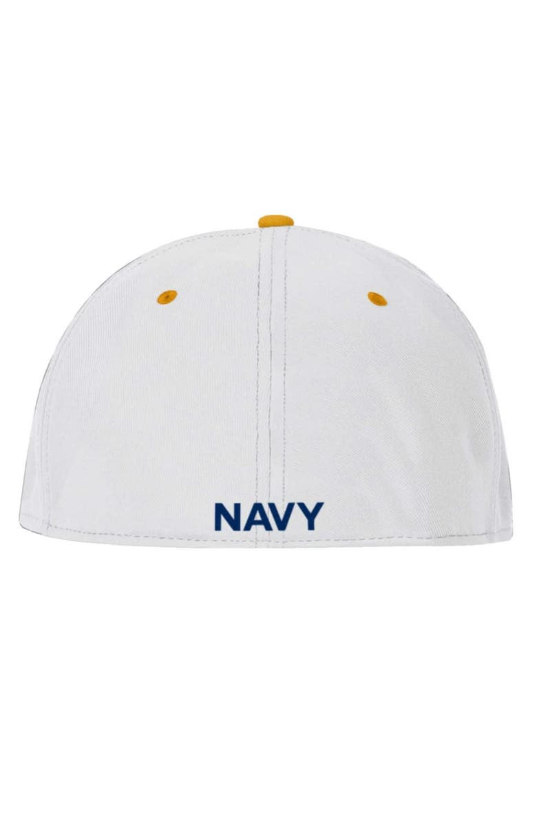 Under Armour Men's Under Armour  White Navy Midshipmen Jolly Rogers Alternate Baseball Fitted Hat, Alternate, color, 