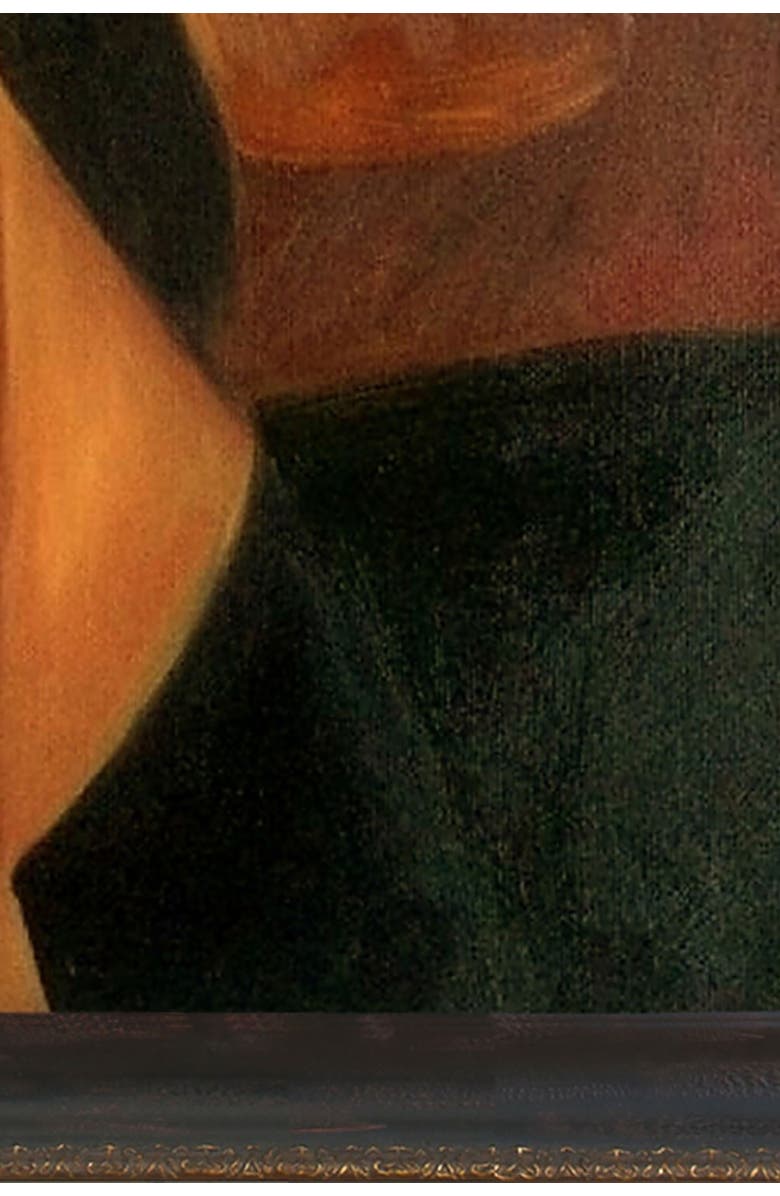 OVERSTOCK ART Portrait of Woman in Hat - Framed Oil reproduction of an original painting by Amedeo Modigliani, Alternate, color, 