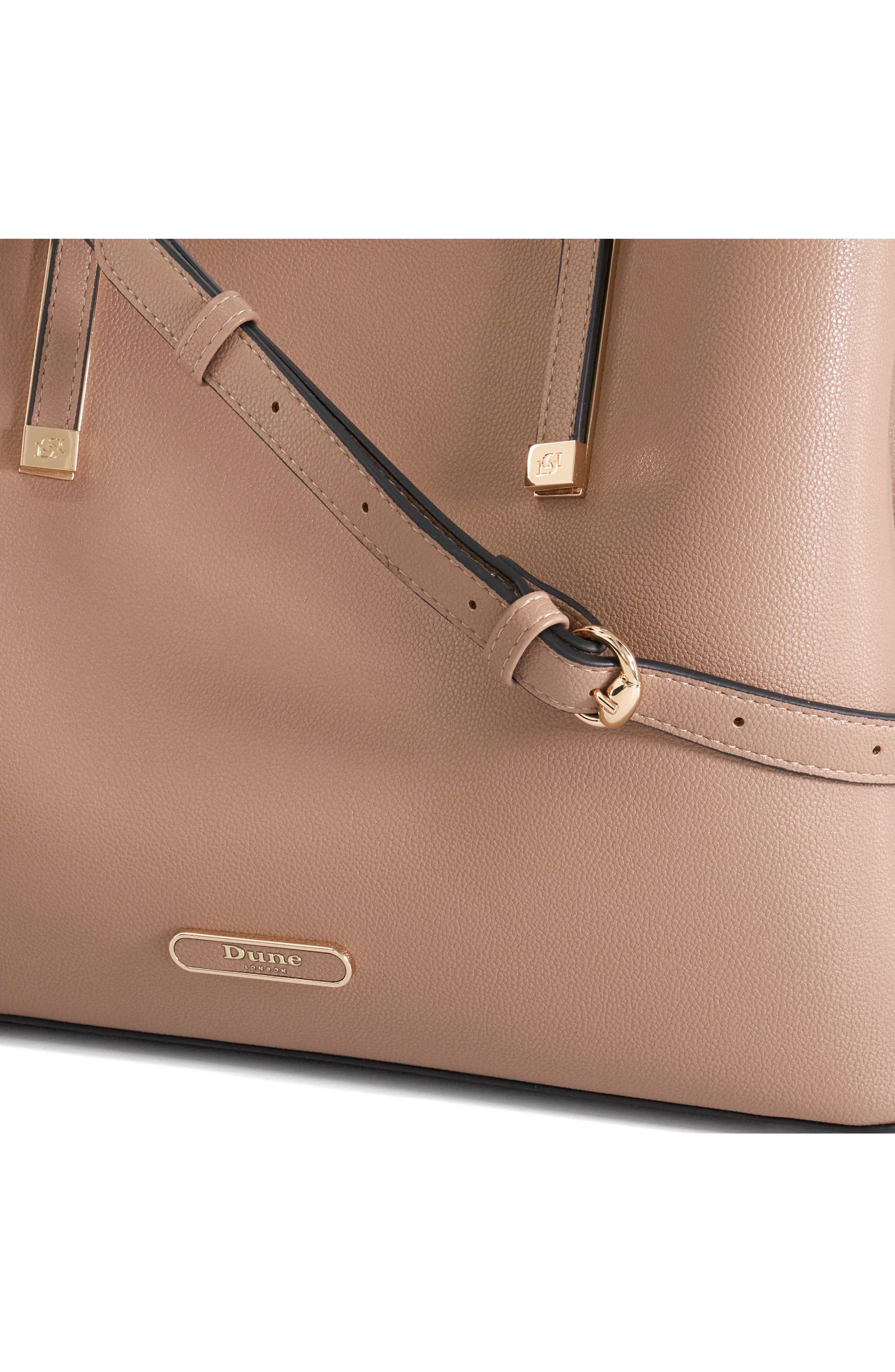 Dune London Dorry Faux Leather Tote, Alternate, color, 