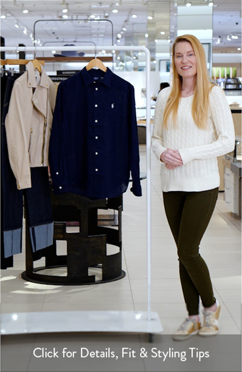 Classic Fit Linen Button-Up Shirt, sales video thumbnail