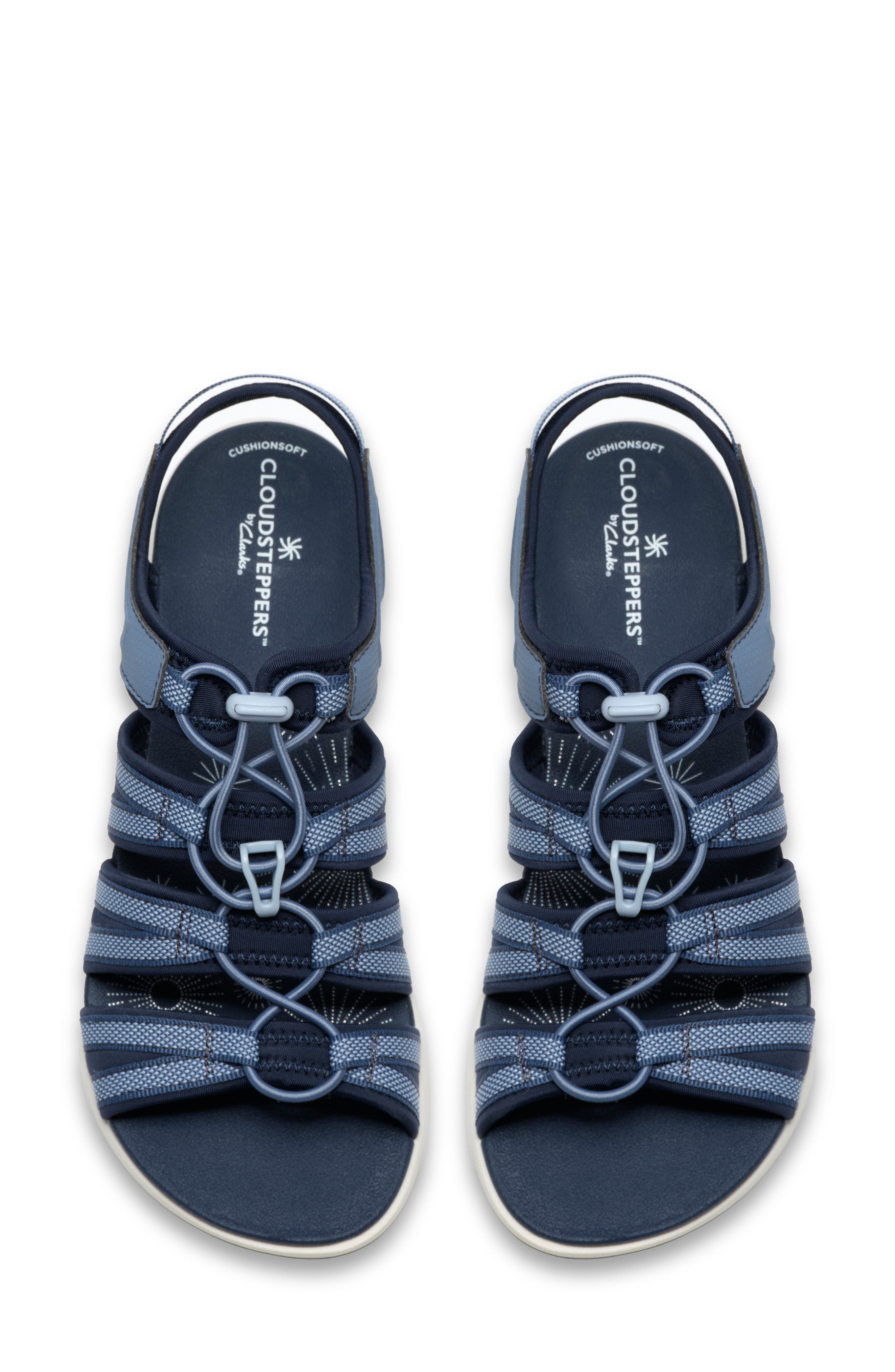 Clarks<sup>®</sup> Mira Mabel Fisherman Sandal, Alternate, color, Navy