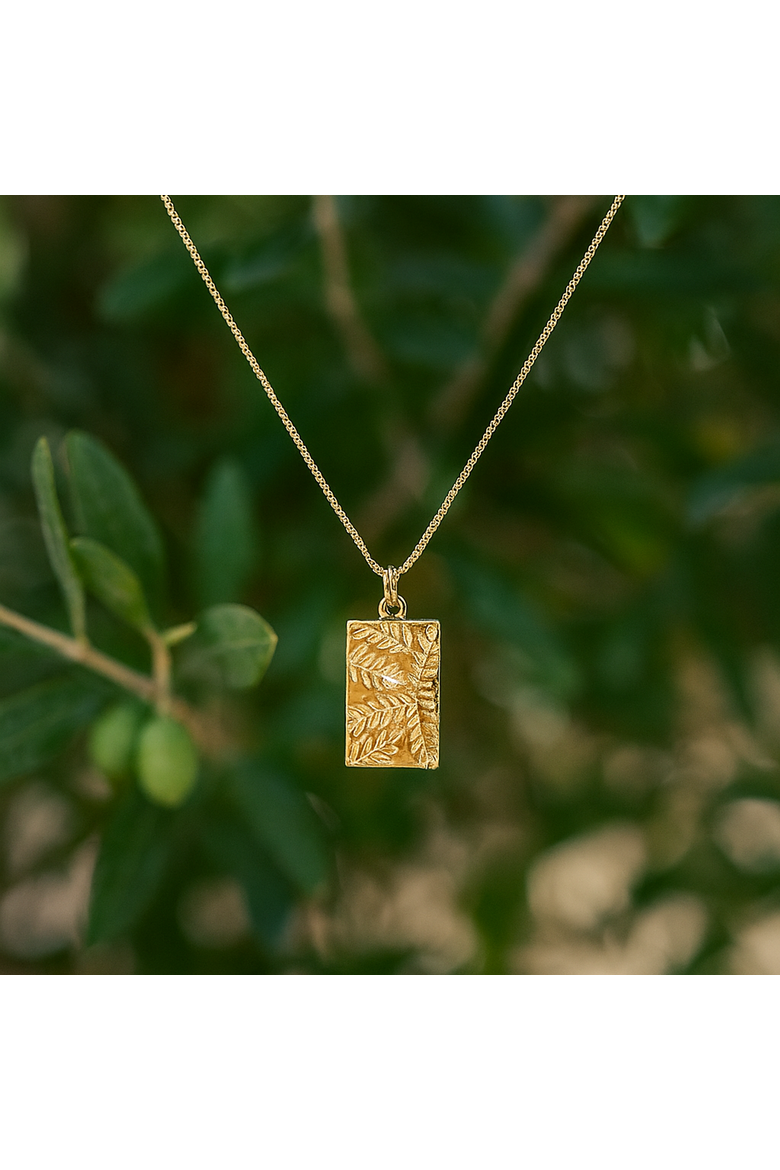 The Bethlehem Olive Fields Necklace, Alternate, color, Gold